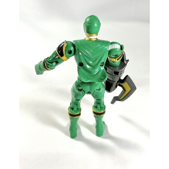 Green Power Ranger Action Figure Mystic Force Crystal 2005 BANDAI 5.5" - Picture 6 of 9